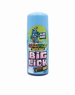 Screamers Big Lick Blue Razz Sour Candy Roller