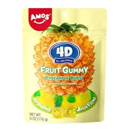 4D Fruit Gummy Pineapple Burst