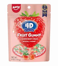 4D Fruit Gummy Strawberry Burst