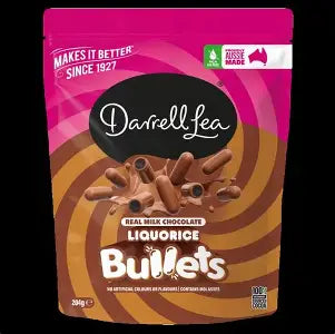 Darrell Lea Milk Chocolate Liquorice Bullets