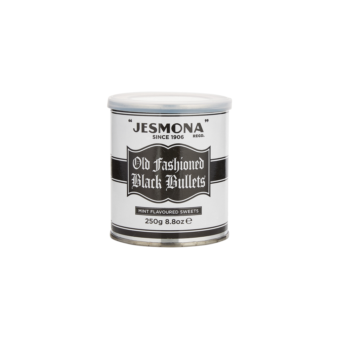 Old Fashioned Black Bullets Tin 250g