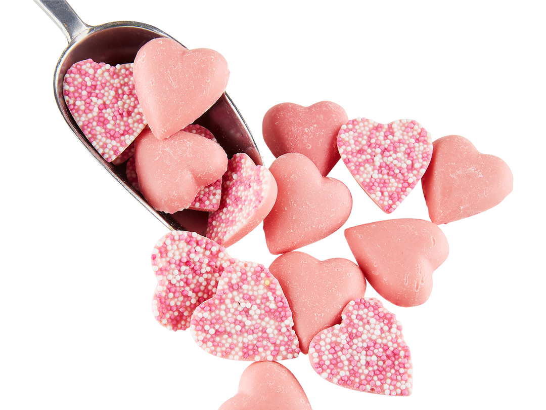 Pink Hearts Chocolate