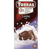 Torras 0% Added Sugar Milk Chocolate Bar