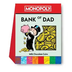Monopoly Bank of Dad Milk Chocolate Coins Box
