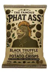 Phat Ass Black Truffle Potato Crisps 130g