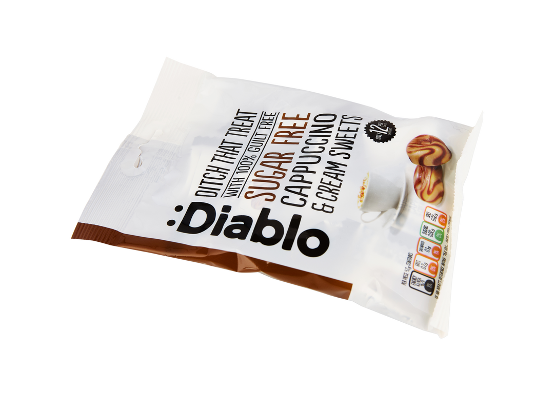 Diablo Sugar Free Cappuccino & Cream Sweets Bag 75g