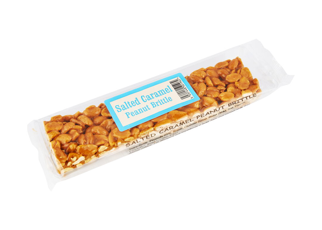 Salted Caramel Peanut Brittle Bar 100g