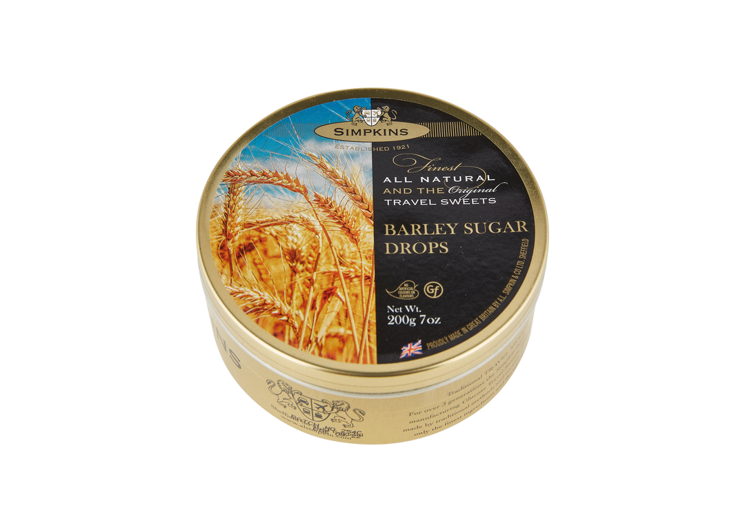 Simpkins Barley Sugar Travel Sweets Tin 200g